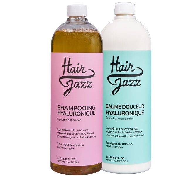 Hair Jazz Pro Shampooing et Pro Baume hyaluronique - Accélérez la croissance des cheveux